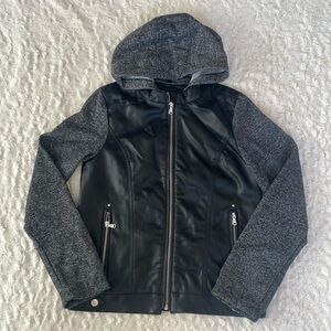 Girls Faux Leather Jacket